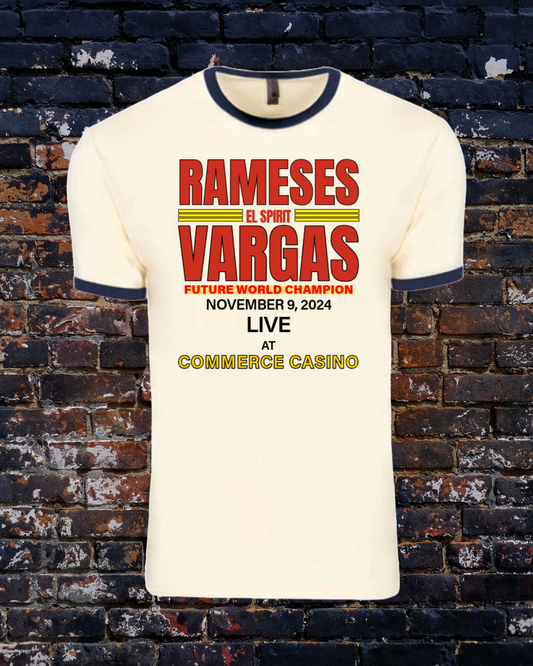 Rameses Vargas Fight Night Ringer Tee – Limited Edition